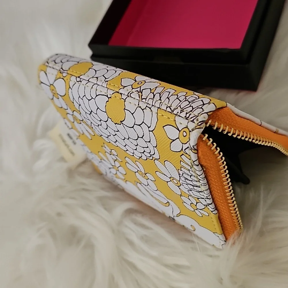 Trina Turk Yellow and White Floral Wallet - Picture 6 of 7